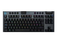 Logitech G G915 TKL - Teclado - retroiluminación - USB, Bluetooth, LIGHTSPEED - QWERTY - portugués - interruptor: GL Tactile - carbón 920-010589
