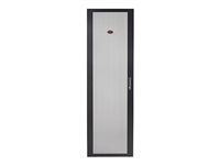 APC NetShelter SV Perforated Flat Door - Puerta de bastidor - negro - 42U - para P/N: NBPD0160A, NBWL0355A, SMX3000HV-BR, SRT1000RMXLI, SRT1000RMXLI-NC, SRT1500RMXLA-NC AR702480