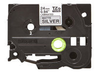 Brother TZe-M951 - Negro sobre plateado mate - rollo (2,4 cm x 8 m) 1 cinta(s) tipo laminado - para Brother PT-D600; P-Touch PT-D800, P900, P950; P-Touch Cube Plus PT-P710 TZEM951