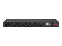 APC Metered Rack PDU AP7821B - Unidad de distribución de potencia (montaje en bastidor) - CA 100-240 V - Ethernet 10/100 - input: IEC 60320 C20 - conectores de salida: 8 (IEC 60320 C13) - 1U - 2.5 m cable - para P/N: SMTL1000RMI2UC, SMX1000C, SMX1500RM2UC, SMX1500RM2UCNC, SMX750C, SMX750CNC AP7821B