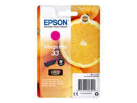 Epson 33 - 4.5 ml - magenta - original - blíster con alarmas de RF/acústica - cartucho de tinta - para Expression Home XP-635, 830; Expression Premium XP-530, 540, 630, 635, 640, 645, 830, 900 C13T33434022