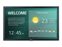 LG 22SM3G - 22" Clase diagonal (21.5" visible) pantalla LCD con retroiluminación LED - señalización digital con Integrated Pro: Idiom - 1080p 1920 x 1080 - negro 22SM3G