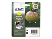 Epson T1294 - Tamaño L - amarillo - original - blíster con alarmas de RF/acústica - cartucho de tinta - para Stylus SX230, SX235, SX430, SX438; WorkForce WF-3010, 3520, 3530, 3540, 7015, 7515, 7525 C13T12944022