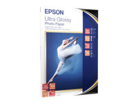 Epson Ultra Glossy Photo Paper - Brillante - A4 (210 x 297 mm) 15 hoja(s) papel fotográfico brillante - para EcoTank ET-2710, 2711, 2712, 2714, 2715, 2720, 2721, 2726, 2750, 2751, 2756, 4700, 4750 C13S041927