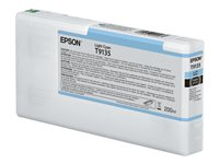 Epson T9135 - 200 ml - cián claro - original - cartucho de tinta - para SureColor P5000, SC-P5000, SC-P5000 STD Spectro, SC-P5000 Violet, SC-P5000 Violet Spectro C13T913500