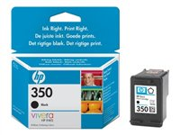 HP 350 - 4.5 ml - negro - original - cartucho de tinta - para Deskjet D4260; Officejet J5730, J5780; Photosmart C4383, C4480, C4580 CB335EE#ABE