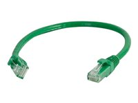 C2G Cat5e Booted Unshielded (UTP) Network Patch Cable - Cable de interconexión - RJ-45 (M) a RJ-45 (M) - 1 m - UTP - CAT 5e - moldeado, sin enganches, trenzado - verde 83201