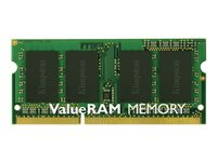 Kingston ValueRAM - DDR3 - módulo - 4 GB - SO DIMM de 204 contactos - 1600 MHz / PC3-12800 - CL11 - 1.5 V - sin búfer - no ECC KVR16S11S8/4