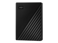 WD My Passport WDBPKJ0050BBK - Disco duro - cifrado - 5 TB - externo (portátil) - USB 3.2 Gen 1 - 5400 rpm - AES de 256 bits - negro WDBPKJ0050BBK-WESN