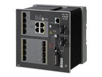 Cisco Industrial Ethernet 4000 Series - Conmutador - Gestionado - 8 x Gigabit SFP + 4 x Gigabit SFP combinado - montaje en riel DIN - DC power - Conforme a la TAA IE-4000-8GS4G-E