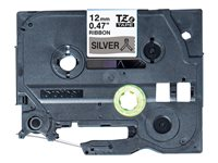 Brother TZe-R931 - Satinado - negro sobre plata - Rollo (1,2 cm x 4 m) 1 cinta(s) cinta - para Brother PT-D210, D600, H110, H200; P-Touch PT-1005, E110, H107; P-Touch Cube Plus PT-P710 TZER931