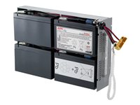 APC Replacement Battery Cartridge #24 - Batería de UPS - Ácido de plomo - negro - para P/N: DLA1500RM2U, SU1400R2IBX135, SUA1500R2ICH, SUA1500RM2U-BR, SUA1500RM2UTW RBC24
