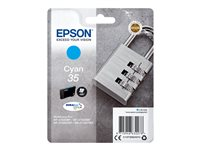 Epson 35 - 9.1 ml - cián - original - cartucho de tinta - para WorkForce Pro WF-4720, WF-4720DWF, WF-4725DWF, WF-4730, WF-4730DTWF, WF-4740, WF-4740DTWF C13T35824010