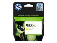HP 953XL - 18 ml - Alto rendimiento - amarillo - original - blíster - cartucho de tinta - para Officejet Pro 77XX, 82XX, 87XX F6U18AE#301