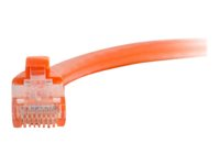 C2G Cat5e Booted Unshielded (UTP) Network Patch Cable - Cable de interconexión - RJ-45 (M) a RJ-45 (M) - 1.5 m - UTP - CAT 5e - moldeado, sin enganches, trenzado - naranja 83604