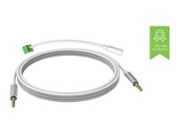 VISION Techconnect - Cable de audio - miniconector macho a miniconector macho - 5 m - doble blindado - blanco TC 5M3.5MMP