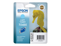 Epson T0485 - 13 ml - cián claro - original - blíster con alarmas de RF/acústica - cartucho de tinta - para Stylus DX3800; Stylus Photo R200, R220, R300, R320, R340, RX500, RX600, RX620, RX640 C13T04854020