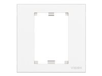 VISION TechConnect 3 1-Gang UK Surround - Panel frontal - blanco - de una caja TC3 SURR1G