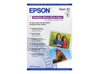 Epson - Brillante - Super A3/B (330 x 483 mm) - 255 g/m² - 20 hoja(s) papel fotográfico brillante - para SureColor SC-P700, P7500, P900, P9500, T2100, T3100, T3400, T3405, T5100, T5400, T5405 C13S041316