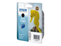 Epson T0481 - 13 ml - negro - original - blíster con alarmas de RF/acústica - cartucho de tinta - para Stylus DX3800; Stylus Photo R200, R220, R300, R320, R340, RX500, RX600, RX620, RX640 C13T04814020