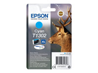 Epson T1302 - 10.1 ml - XL - cián - original - blíster con alarmas de RF/acústica - cartucho de tinta - para Stylus Office BX535, BX630, BX635, BX935; WorkForce WF-3520, 3530, 3540, 7015, 7515, 7525 C13T13024022