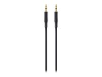 Belkin AUX Cable - Cable de audio - miniconector estéreo macho a miniconector estéreo macho - 1 m - doble blindado F3Y117BT1M