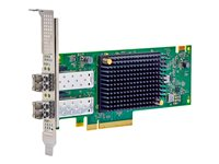Lenovo ThinkSystem Emulex LPe36002 - Adaptador de bus de host - PCIe 4.0 x8 perfil bajo - 64Gb Fibre Channel Gen 7 (Short Wave) x 2 - para ThinkStation P920 Rack; ThinkSystem SR650; SR650 V2; SR665; SR850 V2; SR850P; SR860 V2 4XC7A77485