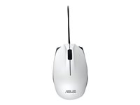 ASUS UT280 - Ratón - diestro y zurdo - óptico - cableado - blanco 90XB01EN-BMU030