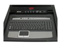 APC LCD Console - Consola KVM con conmutador KVM - 8 puertos - PS/2 - 17" - montaje en bastidor - VGA - negro - 1U - para P/N: AR3106SP, SMX1000C, SMX1500RM2UC, SMX1500RM2UCNC, SMX750C, SMX750CNC, SRT5KRMXLW-TW AP5808