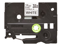 Brother TZe-FX231 - Adhesivo - negro sobre blanco - rollo (1,2 cm x 8 m) 1 cinta(s) cinta de ID flexible - para Brother PT-D210, D600, H110; P-Touch PT-1005, 1880, E800, H110; P-Touch Cube Plus PT-P710 TZEFX231