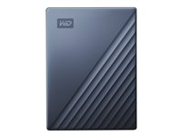 WD My Passport Ultra WDBFTM0050BBL - Disco duro - cifrado - 5 TB - externo (portátil) - USB 3.1 (USB-C conector) - AES de 256 bits - azul WDBFTM0050BBL-WESN