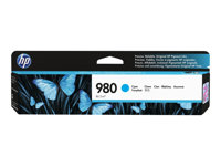 HP 980 - 86.5 ml - cián - original - cartucho de tinta - para Officejet Enterprise Color MFP X585; Officejet Enterprise Color Flow MFP X585 D8J07A