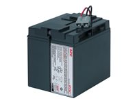 APC Replacement Battery Cartridge #7 - Batería de UPS - 1 x baterías - Ácido de plomo - negro - para P/N: SMT1500C, SMT1500I-AR, SMT1500IC, SMT1500NC, SMT1500TW, SUA1500ICH-45, SUA1500-TW RBC7