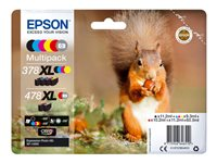 Epson 478XL Multipack - Paquete de 6 - gris, negro, amarillo, cián, magenta, rojo - original - blíster con alarmas de RF/acústica - cartucho de tinta - para Expression Photo XP-8500 Small-in-One C13T379D4020