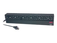 APC Basic Rack-Mount PDU - Unidad de distribución de alimentación (montaje en bastidor) - CA 120 V - 2.4 kW - input: NEMA 5-20 - conectores de salida: 10 (NEMA 5-20) - 1U - 19" - 3.7 m cable - negro - para P/N: SMTL1000RMI2UC, SMX1000C, SMX1500RM2UC, SMX1500RM2UCNC, SMX750C, SMX750CNC AP9563