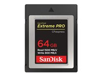 SanDisk Extreme Pro - Tarjeta de memoria flash - 64 GB - CFexpress SDCFE-064G-GN4NN