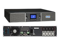 Eaton 9PX 1500i RT2U Netpack - UPS (montaje en rack / externo) - CA 200/208/220/230/240 V - 1500 vatios - 1500 VA - RS-232, USB, Ethernet 10/100/1000 - conectores de salida: 8 - PFC - 2U 9PX1500IRTN