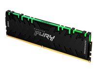 Kingston FURY Renegade RGB - DDR4 - kit - 16 GB: 2 x 8 GB - DIMM de 288 contactos - 3200 MHz / PC4-25600 - CL16 - 1.35 V - sin búfer - no ECC - negro KF432C16RBAK2/16