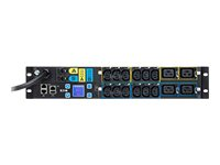 Eaton ePDU G3 Managed - Unidad de distribución de potencia (montaje en bastidor) - CA 230 V - 1 fase - Ethernet 10/100, RS-232 - input: IEC 60309 32A - conectores de salida: 16 (4 x IEC 60320 C19, 12 x IEC 60320) - 2U - 3 m cable EMAH06