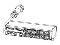 Eaton ePDU G3 Metered Input - Unidad de distribución de potencia (montaje en bastidor) - CA 230 V - trifásico - Ethernet 10/100, RS-232 - input: IEC 60309 32A - conectores de salida: 16 (IEC 60320 C13, IEC 60320 C19) - 2U - 3 m cable EMIH06