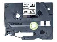 Brother TZe-R251 - Satinado - negro sobre blanco - Rollo (2,4 cm x 4 m) 1 bobina(s) cinta - para Brother PT-D600; P-Touch PT-E800; P-Touch Cube Plus PT-P710; P-Touch Cube Pro PT-P910 TZER251