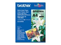 Brother BP60MA Matte Inkjet Paper - Mate - A4 (210 x 297 mm) - 145 g/m² - 25 hoja(s) papel - para Brother DCP-J582, J982, HL-J6000, MFC-J1500, J1605, J5630, J6983, J738, J877, J903, J998 BP60MA