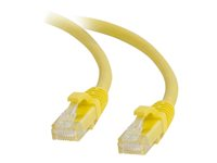 C2G Cat5e Booted Unshielded (UTP) Network Patch Cable - Cable de interconexión - RJ-45 (M) a RJ-45 (M) - 10 m - UTP - CAT 5e - moldeado, sin enganches, trenzado - amarillo 83247