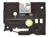 Brother TZe-M921 - Negro sobre plateado mate - rollo (0,9 cm x 8 m) 1 cinta(s) tipo laminado - para P-Touch PT-E100, E300, E500, E550, H100, P900, P950; P-Touch EDGE PT-P750 TZEM921