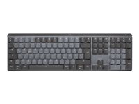 Logitech Master Series MX Mechanical - Teclado - retroiluminación - inalámbrico - Bluetooth LE - AZERTY - francés - interruptor: Tactile Quiet - grafito 920-010751