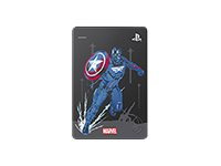 Seagate Game Drive for PS4 STGD2000206 - Marvel Avengers Limited Edition - Cap - disco duro - 2 TB - externo (portátil) - USB 3.0 - gris metálico - para Sony PlayStation 4 STGD2000206