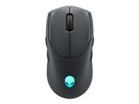 Alienware Tri-Mode Gaming Mouse AW720M - Ratón - óptico - 8 botones - inalámbrico, cableado - USB, 2.4 GHz, Bluetooth 5.1 - Cara oculta de la Luna - al por menor - caja AW720M-G-DEAM