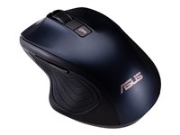 ASUS MW202 - Ratón - óptico - 6 botones - inalámbrico - 2.4 GHz - receptor inalámbrico USB - azul noche - para ASUSPRO P1; P2; P3; ExpertBook B9; P2 90XB066N-BMU000