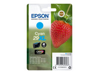 Epson 29XL - 6.4 ml - XL - cián - original - blíster con alarmas de RF/acústica - cartucho de tinta - para Expression Home XP-235, 245, 247, 255, 332, 335, 342, 345, 432, 435, 442, 445, 455 C13T29924022