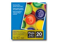 Brother BP - Brillante - 100 x 150 mm 20 hoja(s) papel fotográfico brillante - para Brother DCP-J1140, J1200, T310, T720, MFC-J1010, J1012, J2340, J3540, J3940, J4335, J4340 BP71GP20